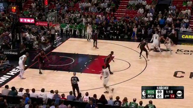 【2024年01月26日】NBA常规赛:凯尔特人vs热火第2节中文解说录像回放