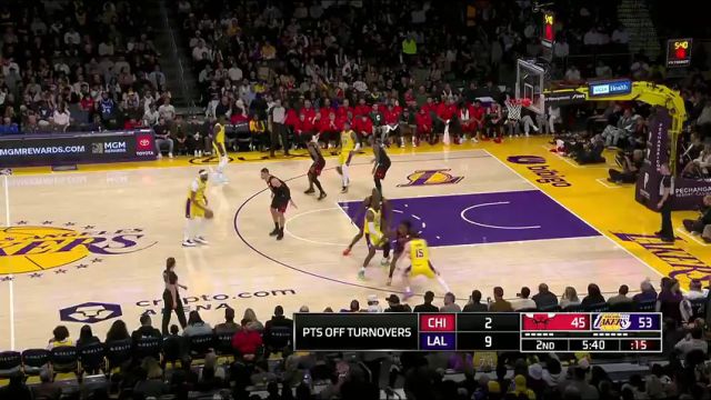 【2024年01月26日】NBA常规赛:公牛vs湖人第2节中文解说录像回放