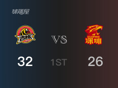 CBA常规赛：吉林以32-26领先深圳，结束首节