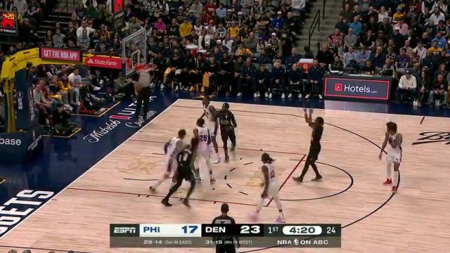 【2024年01月28日】NBA常規(guī)賽:76人vs掘金第1節(jié)英文原聲錄像回放