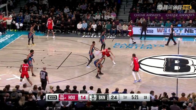 【2024年01月28日】NBA常規(guī)賽：火箭vs籃網(wǎng)第1節(jié)中文解說錄像回放