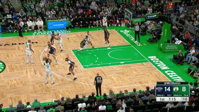【2024年01月30日 鵜鶘vs凱爾特人集錦】就是欺負你！塔圖姆單挑麥科勒姆得心應手 翻身滯空得手2+1到手