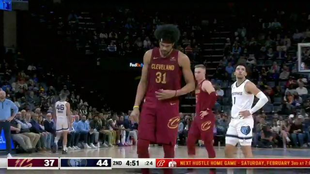 【2024年02月02日】NBA常規(guī)賽：騎士vs灰熊第2節(jié)英文原聲錄像回放