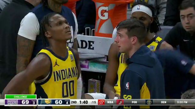 【2024年02月03日】NBA常規(guī)賽：國王vs步行者第2節(jié)英文原聲錄像回放