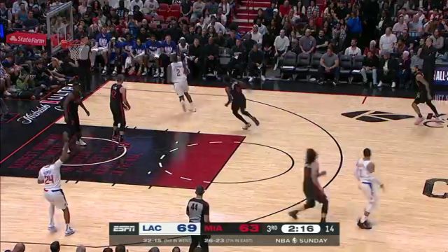 【2024年02月05日】NBA常规赛:快船vs热火第3节英文原声录像回放