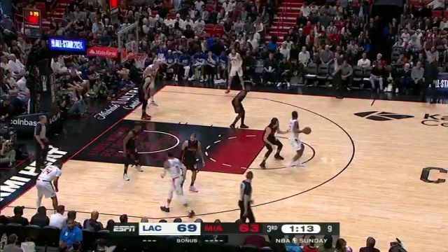 【2024年02月05日】NBA常规赛:快船vs热火第3节中文解说录像回放