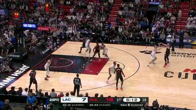 【2024年02月05日】NBA常规赛:快船vs热火第1节中文解说录像回放