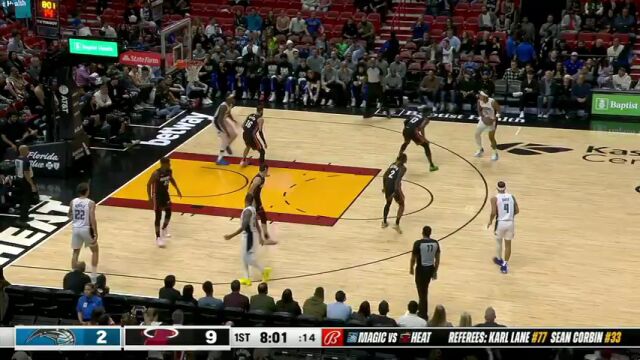 【2024年02月07日】NBA常規(guī)賽:魔術(shù)vs熱火第1節(jié)英文原聲錄像回放