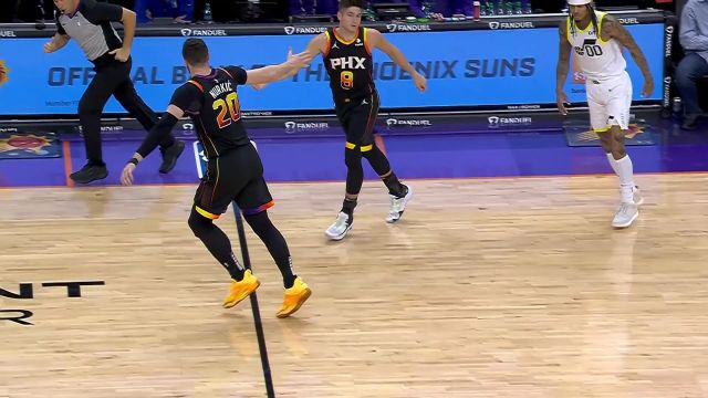 【2024年02月09日 爵士vs太陽集錦】常規(guī)操作不必驚慌 阿倫超遠三分抬手就射穩(wěn)穩(wěn)命中