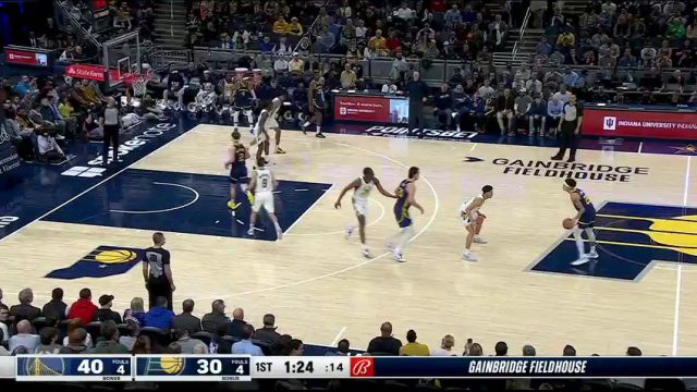 【2024年02月09日】NBA常規(guī)賽：勇士vs步行者第1節(jié)中文解說錄像回放