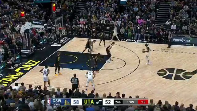 【2024年02月13日】NBA常规赛：勇士vs爵士第2节英文原声录像回放