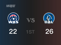 NBA常規(guī)賽：獨(dú)行俠以26-22領(lǐng)先奇才，結(jié)束首節(jié)