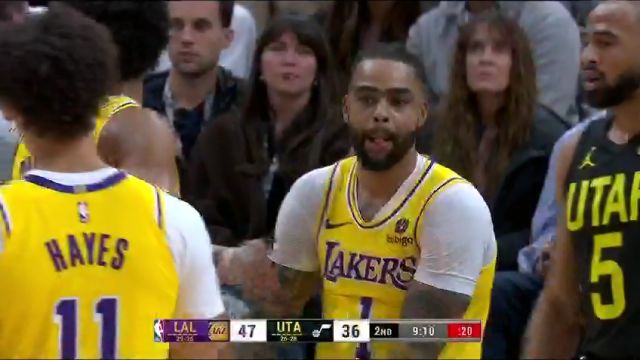 【2024年02月15日】NBA常規(guī)賽：湖人vs爵士第2節(jié)英文原聲錄像回放