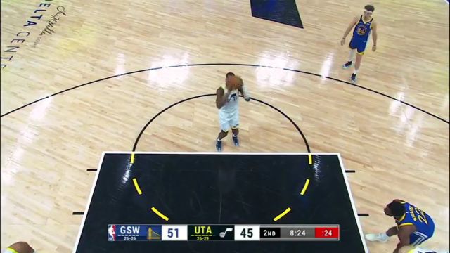 【2024年02月16日】NBA常規(guī)賽：勇士vs爵士第2節(jié)英文原聲錄像回放