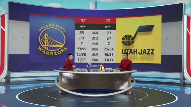 【2024年02月16日】NBA常規(guī)賽：勇士vs爵士第3節(jié)中文解說錄像回放