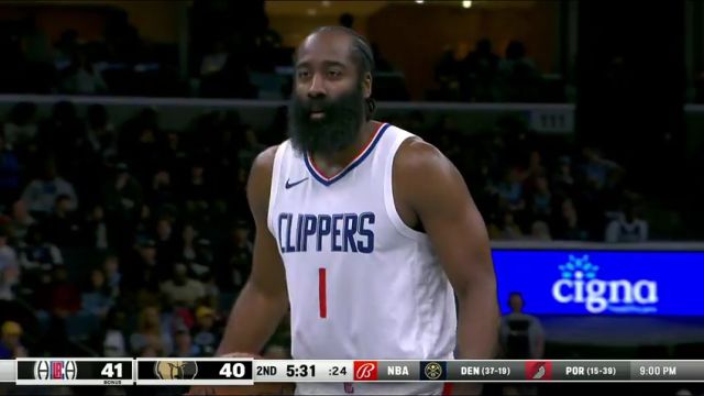 【2024年02月24日】NBA常規(guī)賽：快船vs灰熊第2節(jié)英文原聲錄像回放