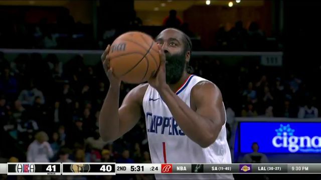 【2024年02月24日】NBA常規(guī)賽：快船vs灰熊第2節(jié)中文解說錄像回放