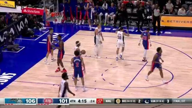 【2024年02月25日】NBA常规赛:魔术vs活塞英文原声全场录像回放