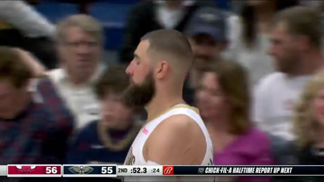 【2024年02月26日】NBA常規(guī)賽:公牛vs鵜鶘第2節(jié)英文原聲錄像回放