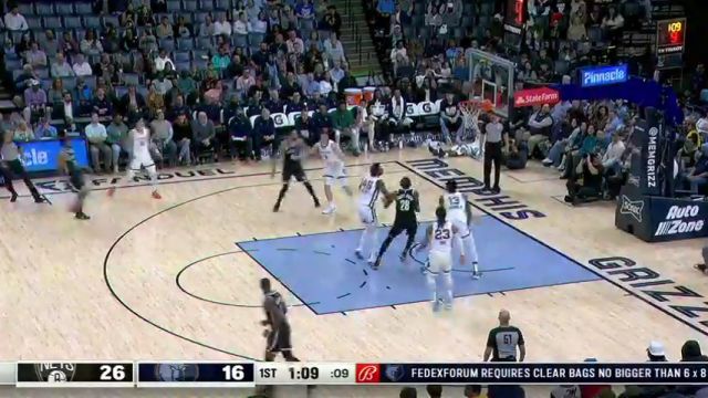 【2024年02月27日】NBA常規(guī)賽:籃網(wǎng)vs灰熊第1節(jié)英文原聲錄像回放