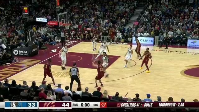 【2024年02月28日】NBA常規(guī)賽：獨行俠vs騎士第2節(jié)英文原聲錄像回放