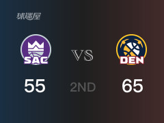 NBA常規(guī)賽：半場(chǎng)戰(zhàn)罷，掘金以65-55領(lǐng)先國(guó)王，穆雷18分2籃板5助攻