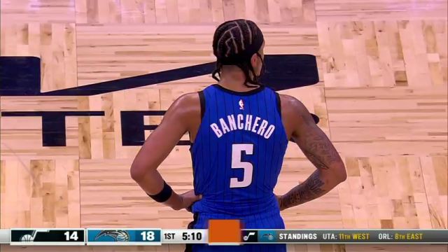 【2024年03月01日】NBA常規(guī)賽：爵士vs魔術(shù)第1節(jié)英文原聲錄像回放