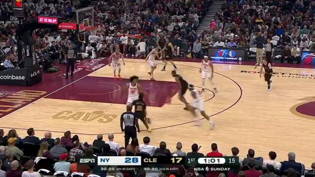 【2024年03月04日】NBA常規(guī)賽：尼克斯vs騎士第1節(jié)中文解說(shuō)錄像回放