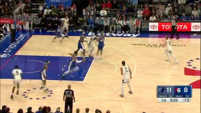【2024年03月07日】NBA常規(guī)賽：灰熊vs費城第1節(jié)英文原聲錄像回放
