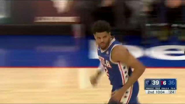 【2024年03月07日】NBA常規(guī)賽：灰熊vs費城第2節(jié)中文解說錄像回放