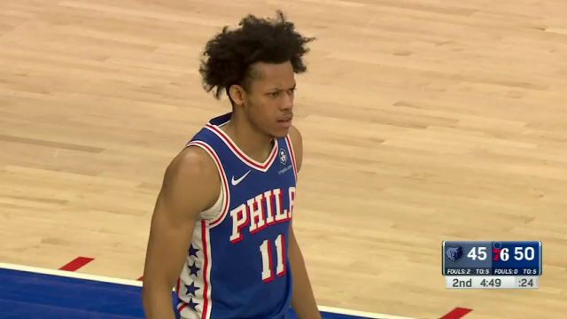 【2024年03月07日】NBA常規(guī)賽：灰熊vs費城第2節(jié)英文原聲錄像回放