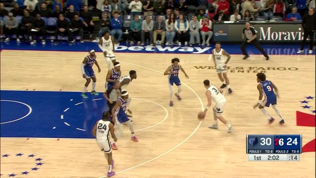 【2024年03月07日 灰熊vs76人集錦】心有靈犀一點通 希爾德行進間連線烏布雷空接炸筐