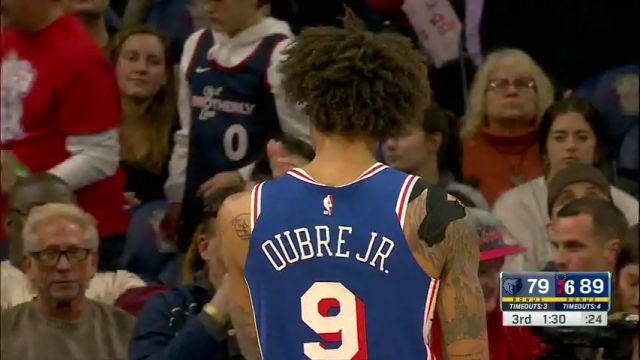 【2024年03月07日】NBA常規(guī)賽：灰熊vs費城第3節(jié)英文原聲錄像回放