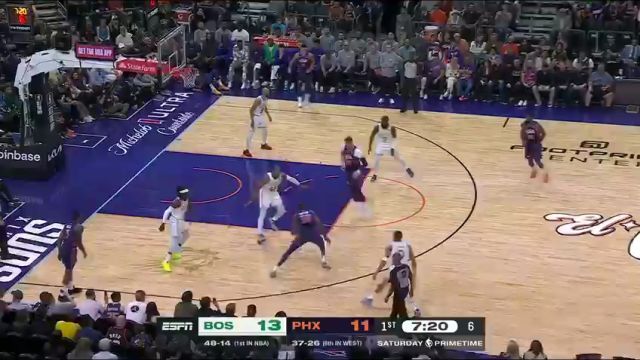 【2024年03月10日】NBA常規(guī)賽：凱爾特人vs太陽第1節(jié)英文原聲錄像回放