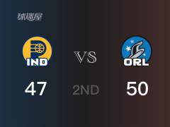 NBA常規(guī)賽：半場結(jié)束，魔術(shù)以50-47領(lǐng)先步行者，小瓦格納11分3籃板
