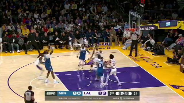【2024年03月11日】NBA常規(guī)賽：森林狼vs湖人第3節(jié)中文解說(shuō)錄像回放