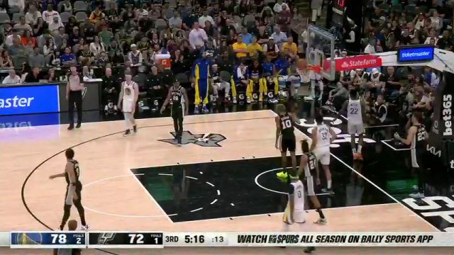 【2024年03月12日】NBA常規(guī)賽：勇士vs馬刺第3中文解說錄像回放