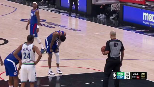 【2024年03月13日】NBA常規(guī)賽：森林狼vs快船第2節(jié)英文原聲錄像回放