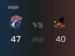 CBA常规赛：半场结束，上海以47-40领先江苏，戴昊10分5篮板