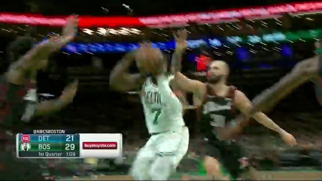 【2024年03月19日】NBA常規(guī)賽：活塞vs凱爾特人第1節(jié)中文解說錄像回放