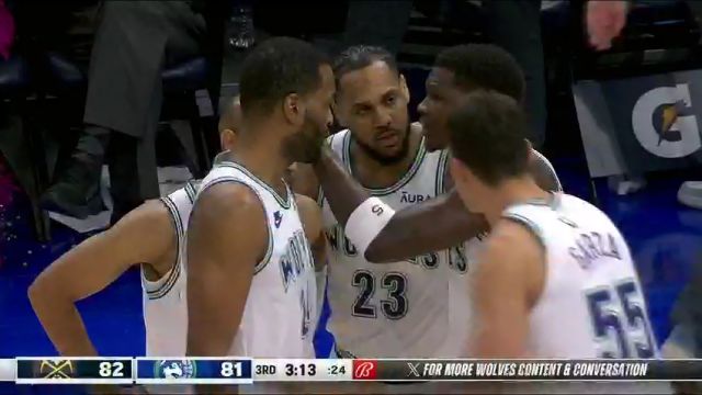 【2024年03月20日】NBA常規(guī)賽:掘金vs森林狼第3節(jié)英文原聲錄像回放