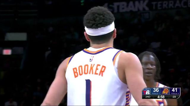 【2024年03月21日】NBA常規(guī)賽：76人vs太陽第2節(jié)英文原聲錄像回放