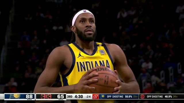 【2024年03月21日】NBA常規(guī)賽：步行者vs活塞第3節(jié)英文原聲錄像回放