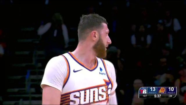 【2024年03月21日】NBA常規(guī)賽：76人vs太陽第1節(jié)中文解說錄像回放