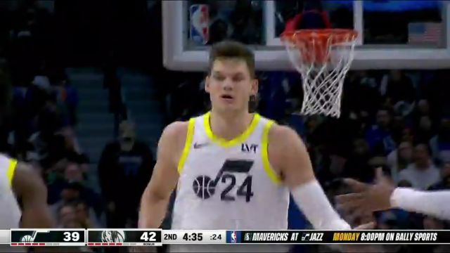 【2024年03月22日】NBA常規(guī)賽:爵士vs獨行俠第2節(jié)中文解說錄像回放
