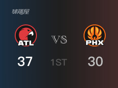 首节比分,老鹰37-32领先太阳,D-穆雷16分