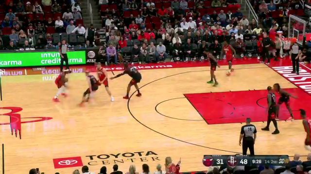 【2024年03月22日】NBA常規(guī)賽：公牛vs火箭第2節(jié)英文原聲錄像回放