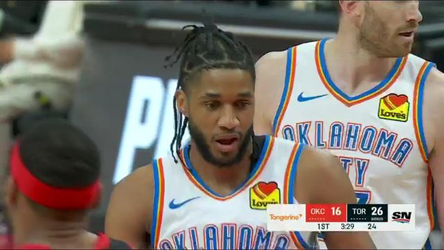 【2024年03月23日】NBA常規(guī)賽：雷霆vs猛龍第1節(jié)中文解說錄像回放