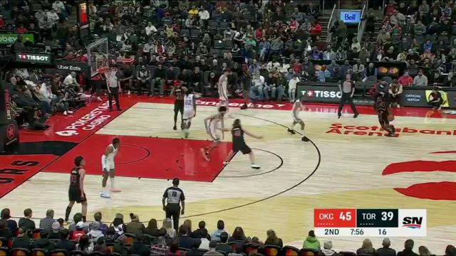 【2024年03月23日】NBA常規(guī)賽：雷霆vs猛龍第2節(jié)中文解說錄像回放