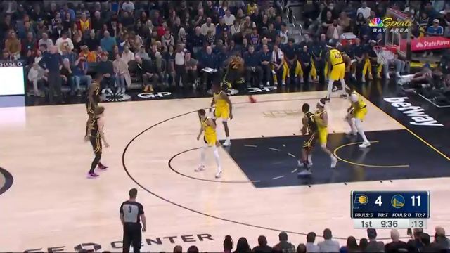 【2024年03月23日】NBA常規(guī)賽：步行者vs勇士第1節(jié)英文原聲錄像回放